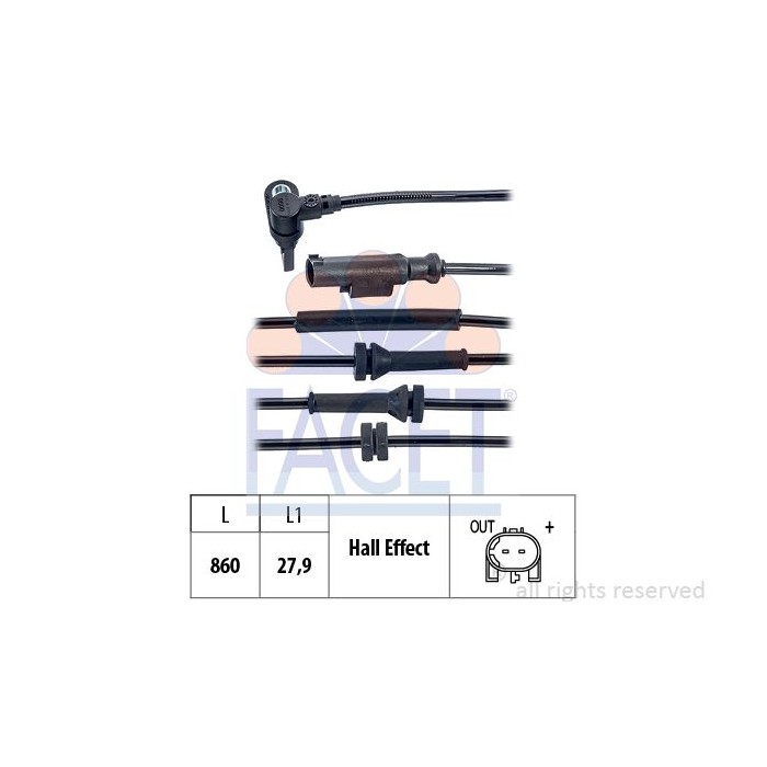 FACET Made in Italy - Sensor, Raddrehzahl 21.0098