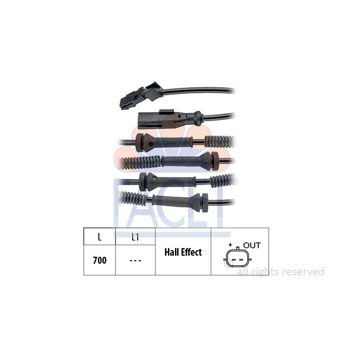 FACET Made in Italy - Sensor, Raddrehzahl 21.0146