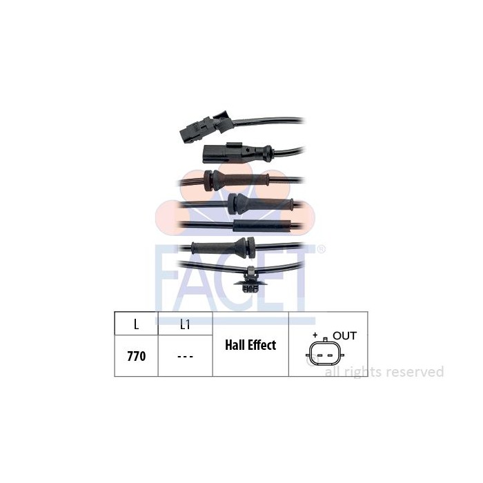FACET Made in Italy - Sensor, Raddrehzahl 21.0148