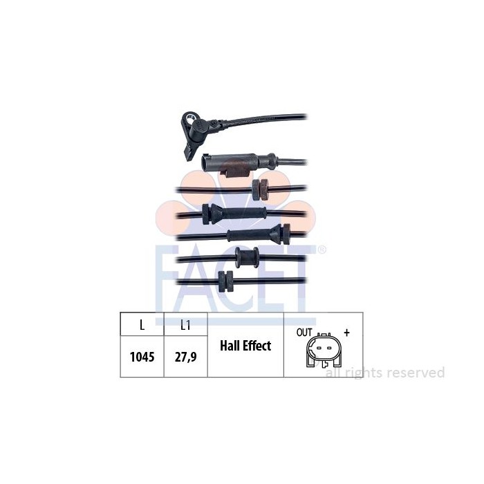 FACET Made in Italy - Sensor, Raddrehzahl 21.0159