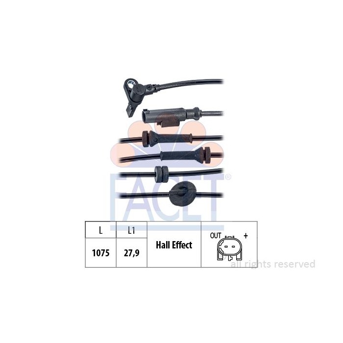 FACET Made in Italy - Sensor, Raddrehzahl 21.0164