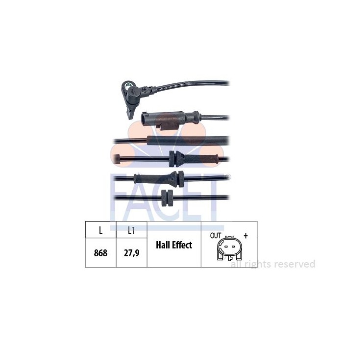 FACET Made in Italy - Sensor, Raddrehzahl 21.0165