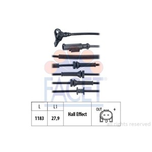 FACET Made in Italy - Sensor, Raddrehzahl 21.0166