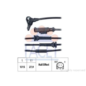 FACET Made in Italy - Sensor, Raddrehzahl 21.0168