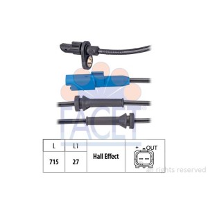 FACET Made in Italy - Sensor, Raddrehzahl 21.0171