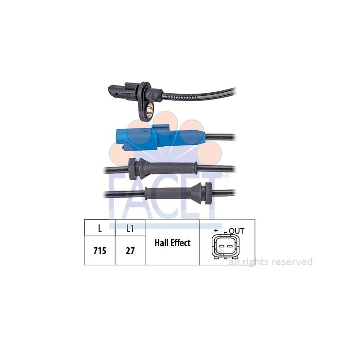 FACET Made in Italy - Sensor, Raddrehzahl 21.0171