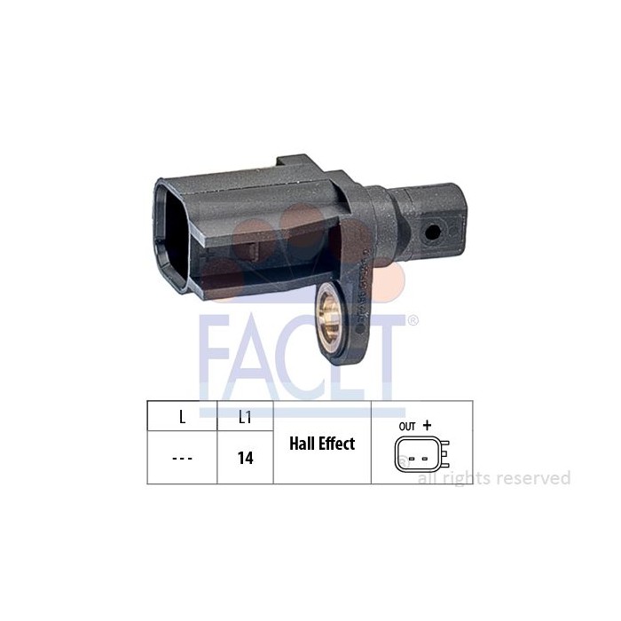 FACET Made in Italy - Sensor, Raddrehzahl 21.0186