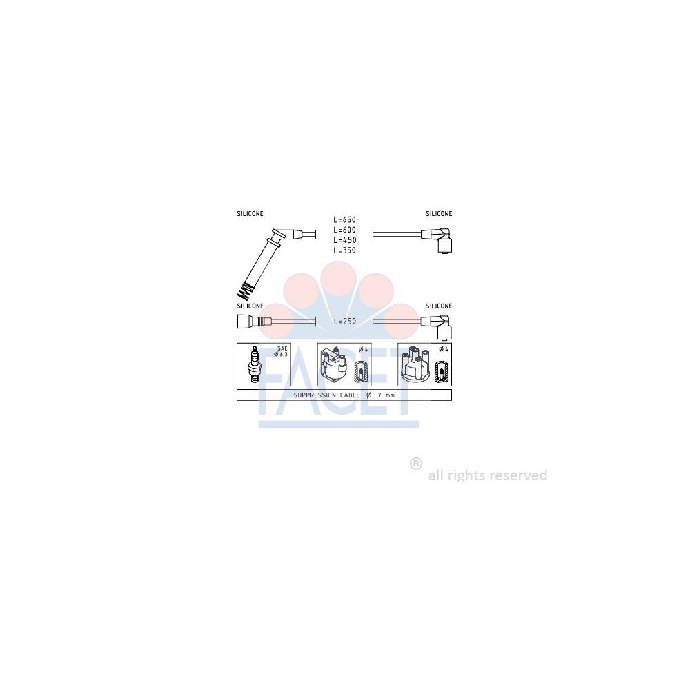 FACET Made in Italy - Zündleitungssatz 4.7195