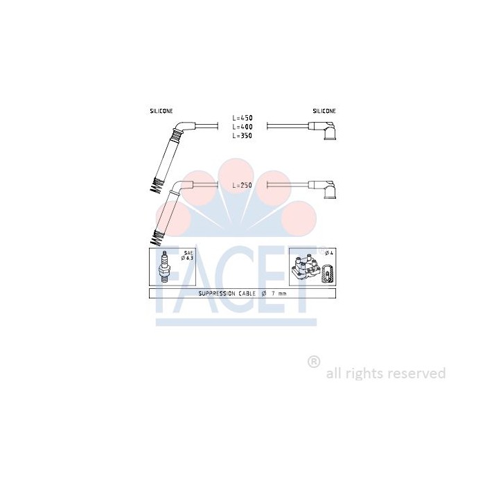 FACET Made in Italy - Zündleitungssatz 4.7208