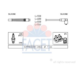 FACET Made in Italy - Zündleitungssatz 4.7246
