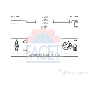FACET Made in Italy - Zündleitungssatz 4.7252