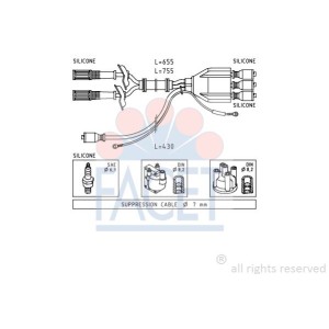 FACET Made in Italy - Zündleitungssatz 4.8507