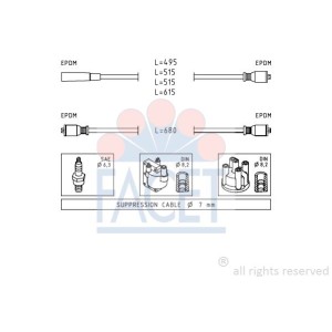 FACET Made in Italy - Zündleitungssatz 4.8511
