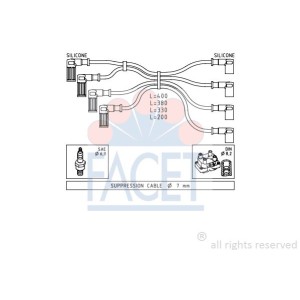 FACET Made in Italy - Zündleitungssatz 4.8615