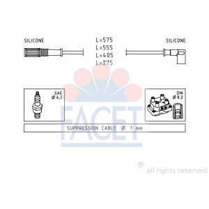 FACET Made in Italy - Zündleitungssatz 4.8616