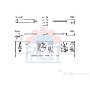 FACET Made in Italy - Zündleitungssatz 4.8801