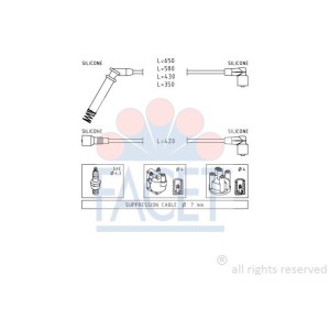 FACET Made in Italy - Zündleitungssatz 4.9237