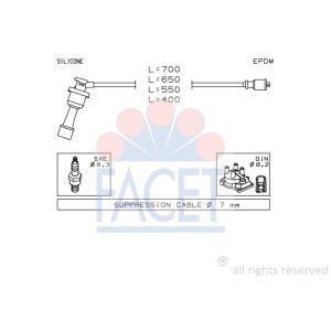 FACET Made in Italy - Zündleitungssatz 4.9401