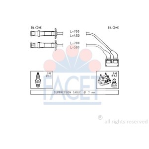 FACET Made in Italy - Zündleitungssatz 4.9446