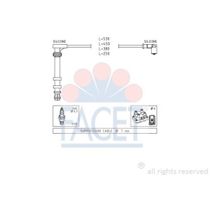 FACET Made in Italy - Zündleitungssatz 4.9503