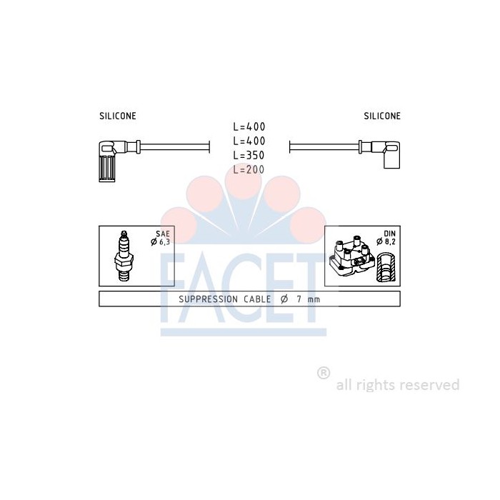 FACET Made in Italy - Zündleitungssatz 4.9527