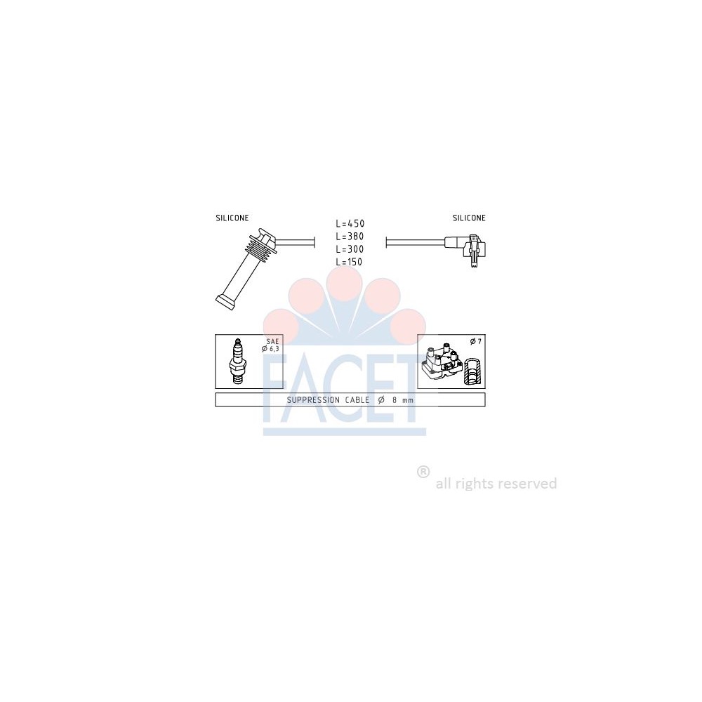 FACET Made in Italy - Zündleitungssatz 4.9630