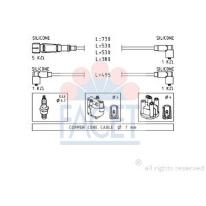 FACET Made in Italy - Zündleitungssatz 4.9640