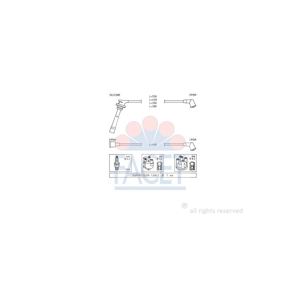 FACET Made in Italy - Zündleitungssatz 4.9732