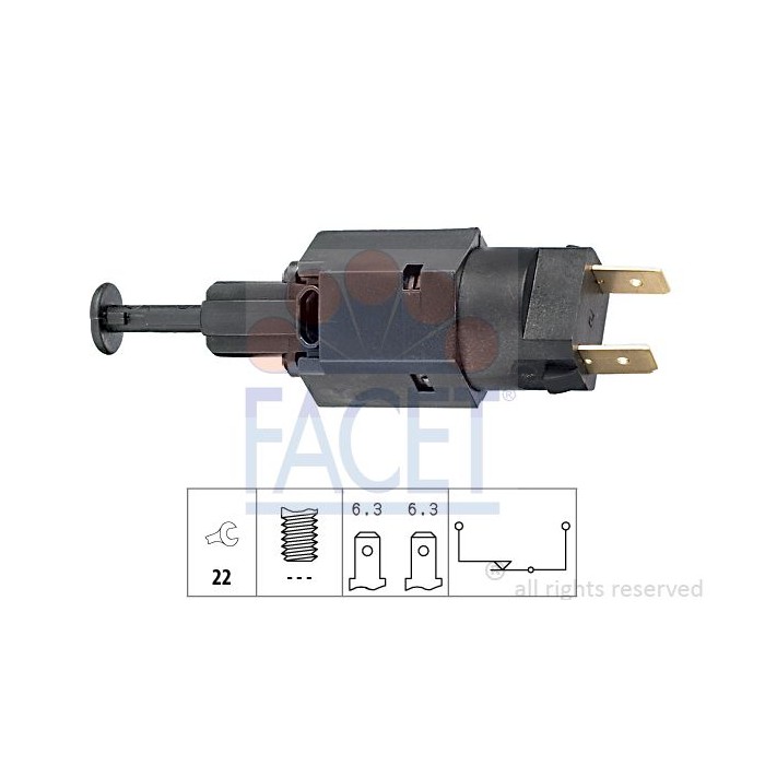 FACET Made in Italy - Bremslichtschalter 7.1050