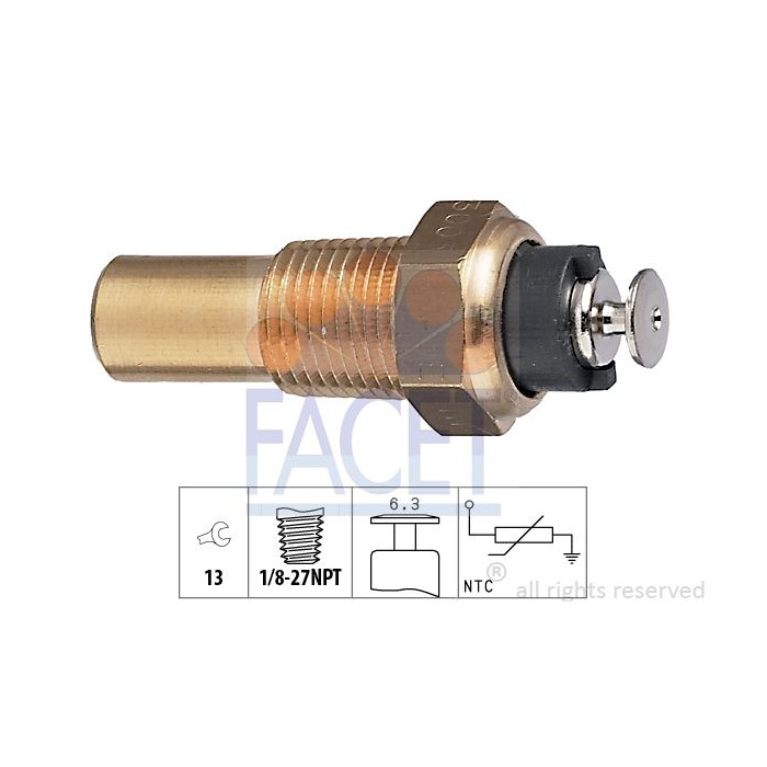 FACET Made in Italy - Sensor, Kühlmitteltemperatur 7.3005