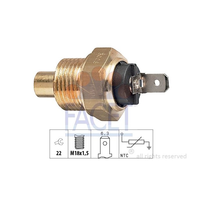 FACET Made in Italy - Sensor, Kühlmitteltemperatur 7.3008