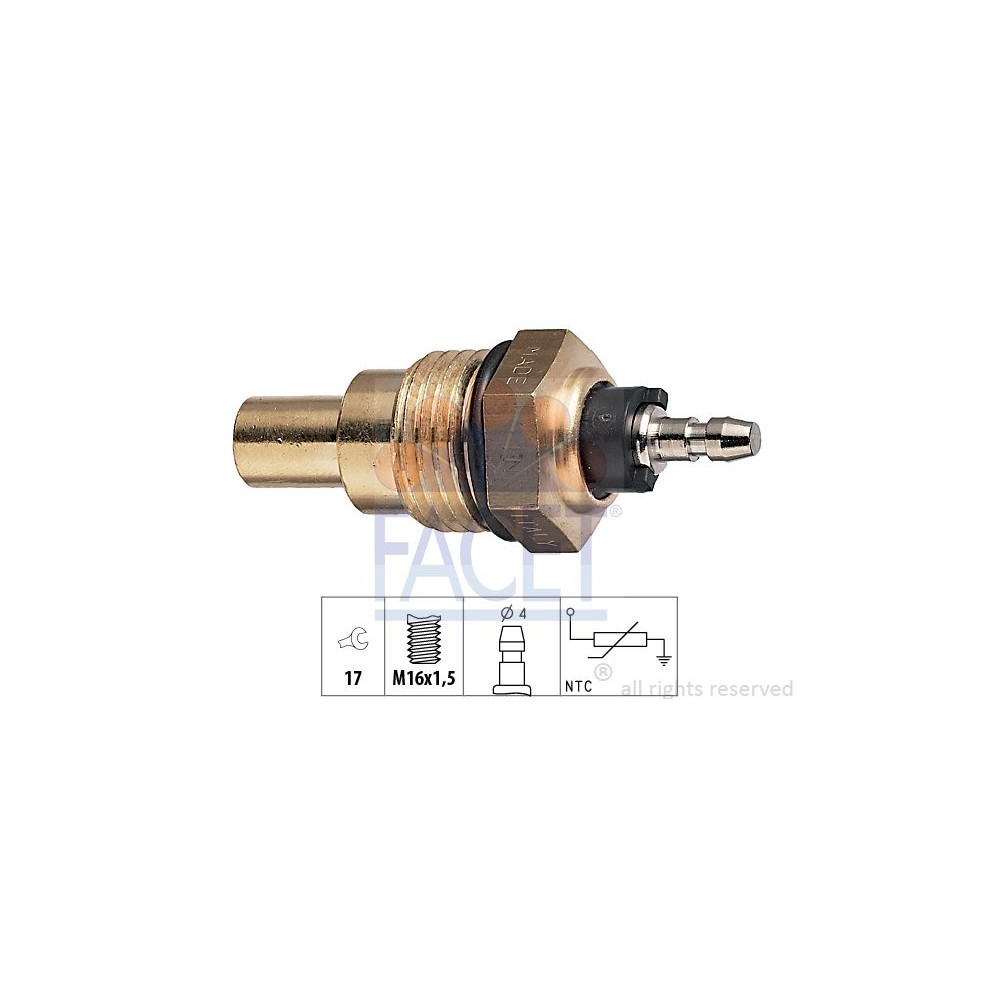 FACET Made in Italy - Sensor, Kühlmitteltemperatur 7.3009