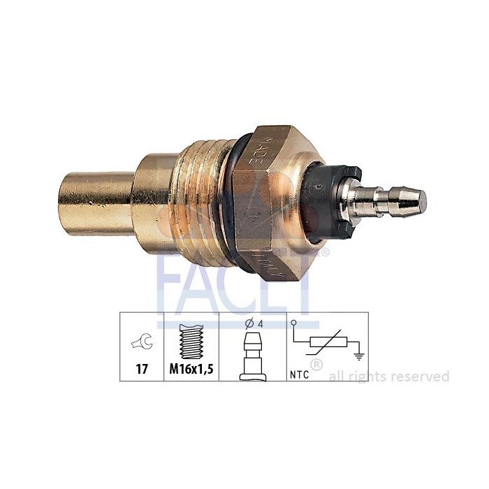 FACET Made in Italy - Sensor, Kühlmitteltemperatur 7.3009
