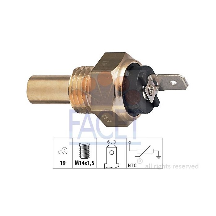 FACET Made in Italy - Sensor, Kühlmitteltemperatur 7.3015