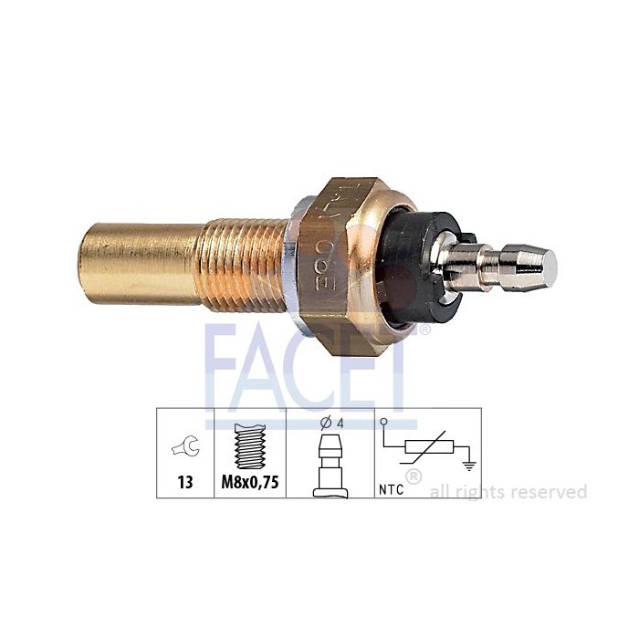 FACET Made in Italy - Sensor, Kühlmitteltemperatur 7.3068