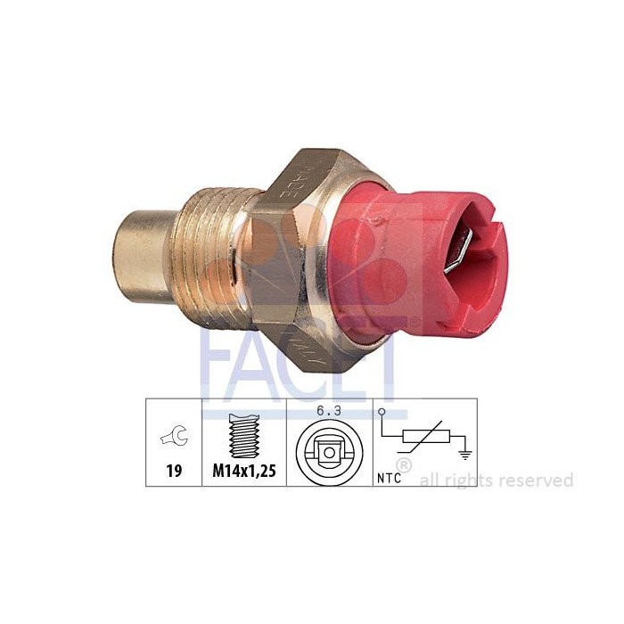 FACET Made in Italy - Sensor, Kühlmitteltemperatur 7.3084