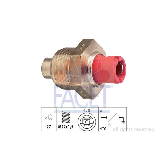 FACET Made in Italy - Sensor, Kraftstofftemperatur 7.3087