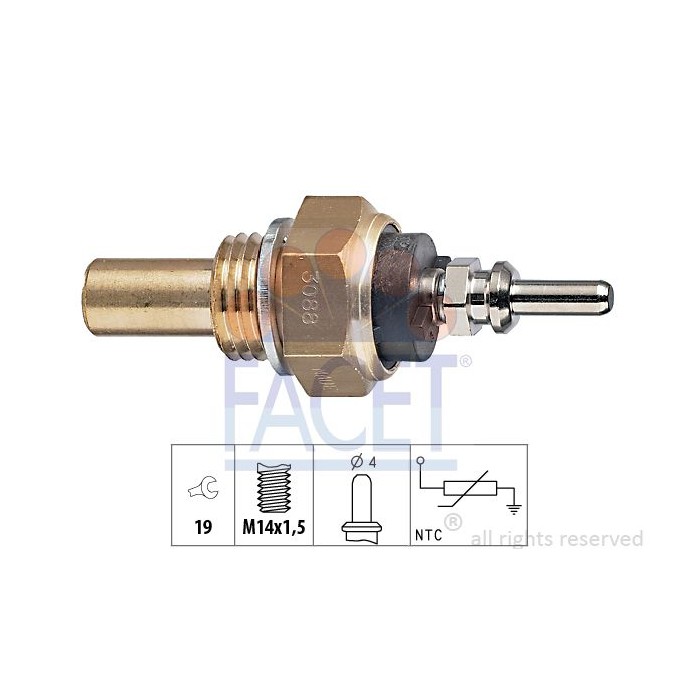 FACET Made in Italy - Sensor, Kühlmitteltemperatur 7.3088