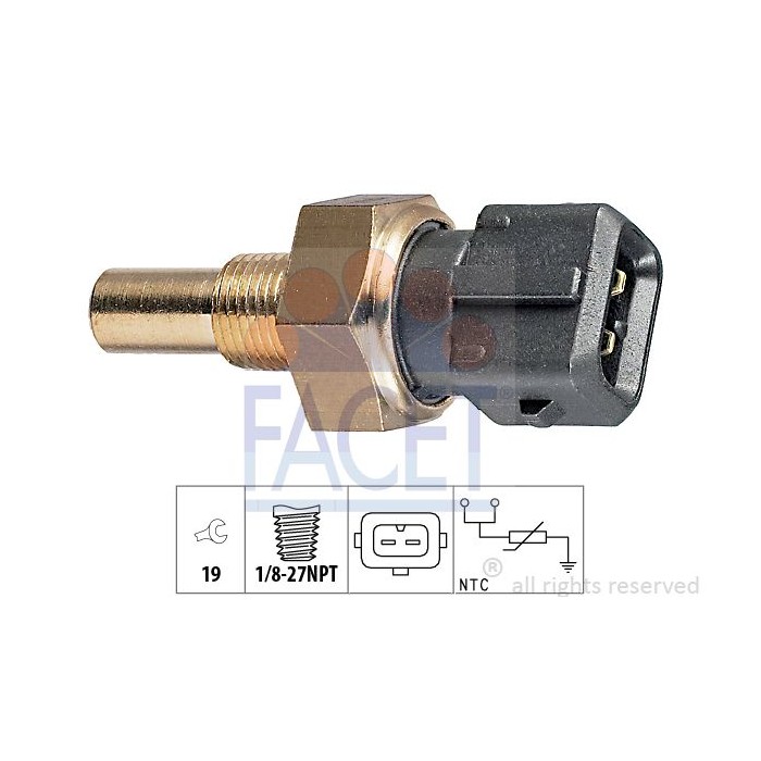 FACET Made in Italy - Sensor, Kühlmitteltemperatur 7.3119