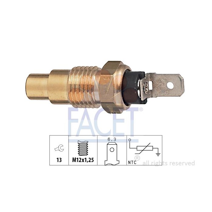 FACET Made in Italy - Sensor, Kühlmitteltemperatur 7.3121