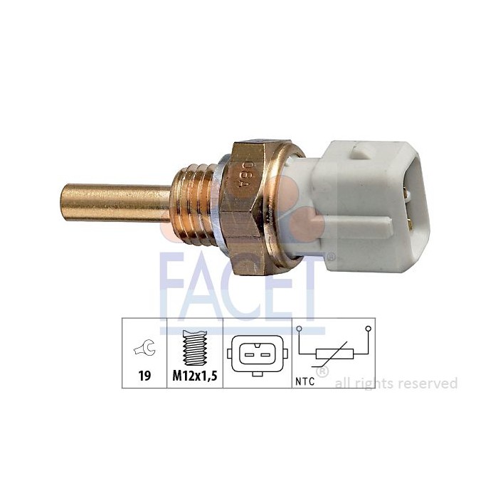 FACET Made in Italy - Sensor, Kühlmitteltemperatur 7.3127
