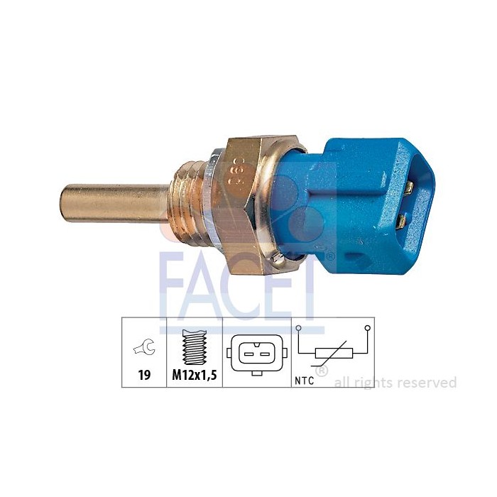 FACET Made in Italy - Sensor, Kraftstofftemperatur 7.3128