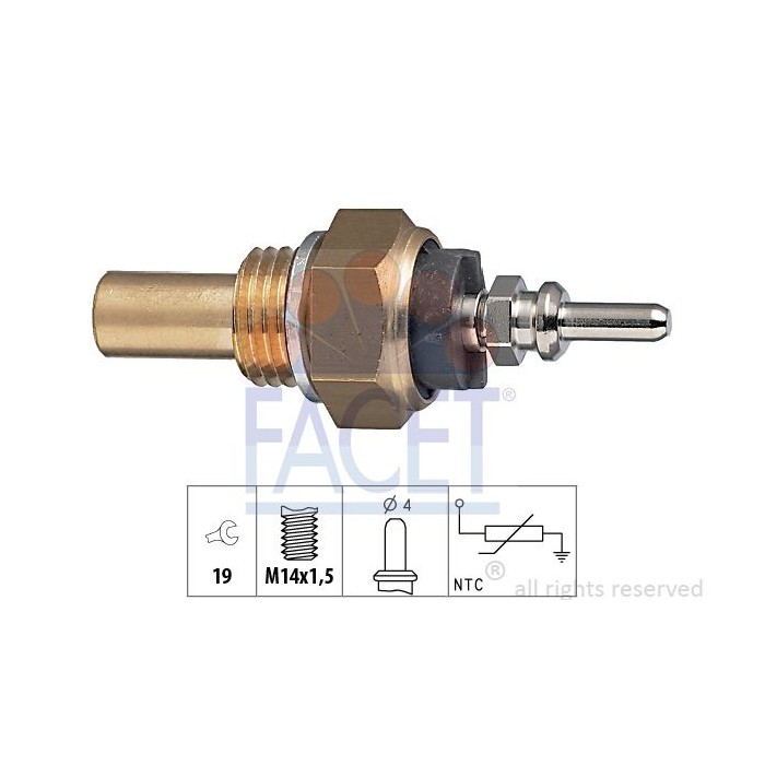 FACET Made in Italy - Sensor, Kühlmitteltemperatur 7.3131