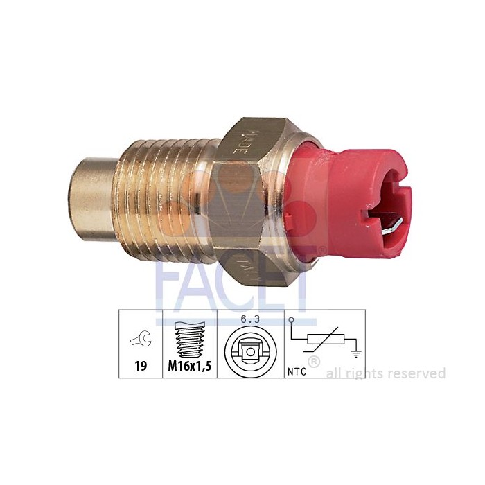 FACET Made in Italy - Sensor, Kühlmitteltemperatur 7.3132