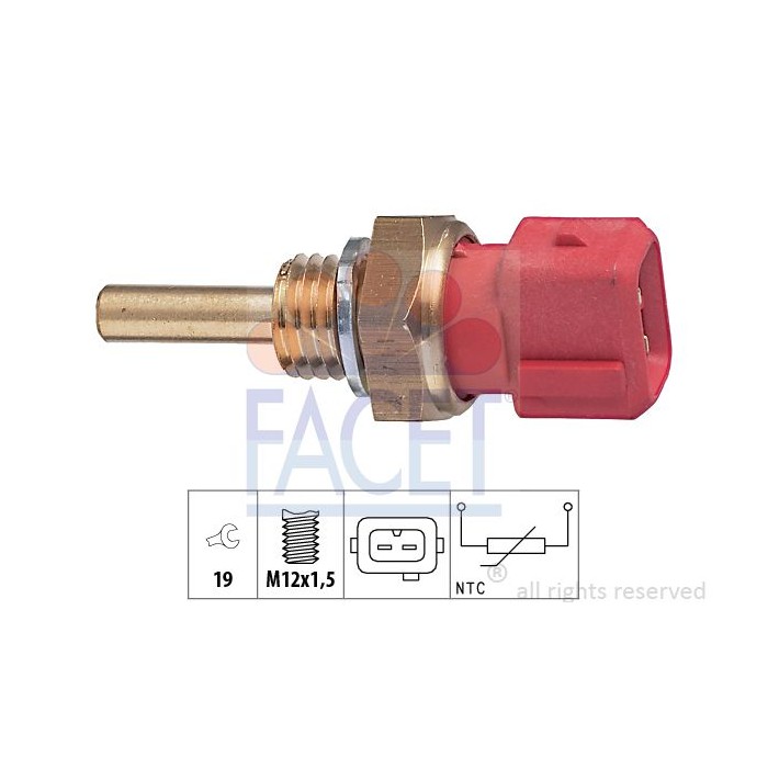 FACET Made in Italy - Sensor, Kühlmitteltemperatur 7.3155