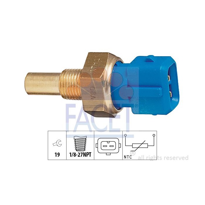 FACET Made in Italy - Sensor, Kühlmitteltemperatur 7.3156