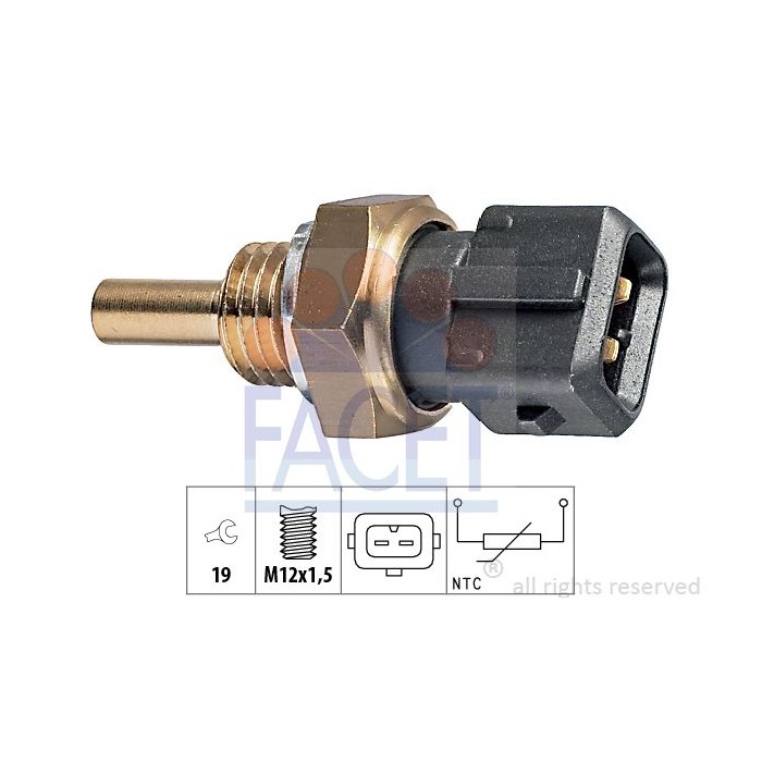 FACET Made in Italy - Sensor, Kühlmitteltemperatur 7.3157