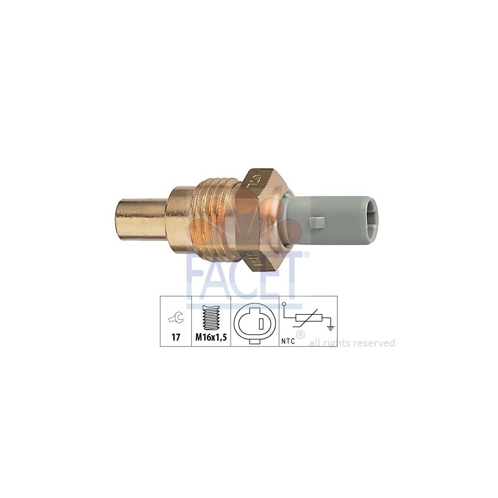 FACET Made in Italy - Sensor, Kühlmitteltemperatur 7.3161