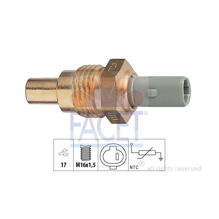 FACET Made in Italy - Sensor, Kühlmitteltemperatur 7.3161