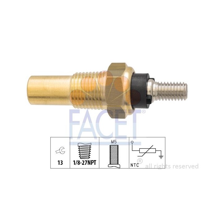 FACET Made in Italy - Sensor, Kühlmitteltemperatur 7.3180